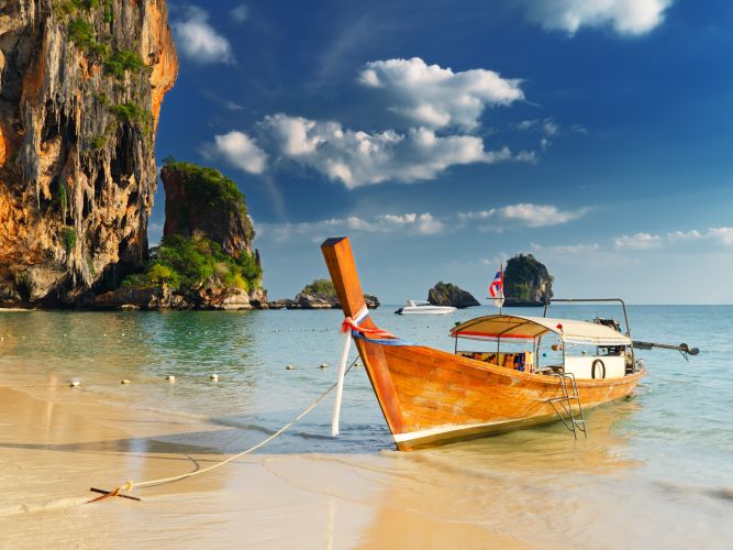Boat on Thai Beach